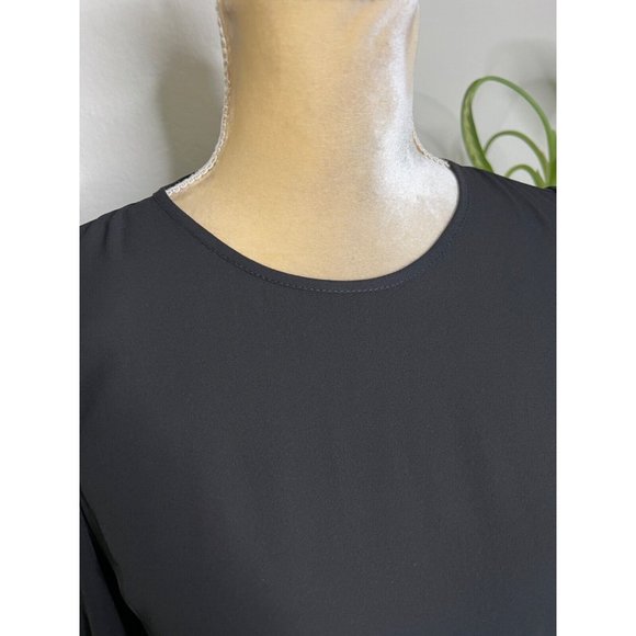 ASOS Maternity Black Chiffon Blouse Size 2 Long Sleeve Top - Picture 6 of 7